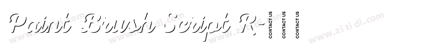 Paint Brush Script R字体转换